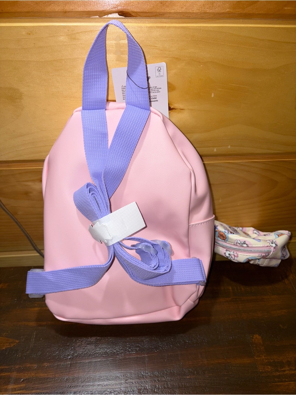 Disney Marie Aristocats Pink Mini Backpack Coin Purse Set NWT - Picture 6 of 7